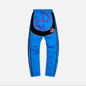 Puma x RHUDE Men’s Woven Snap Athletic Track Pants Blue Size L